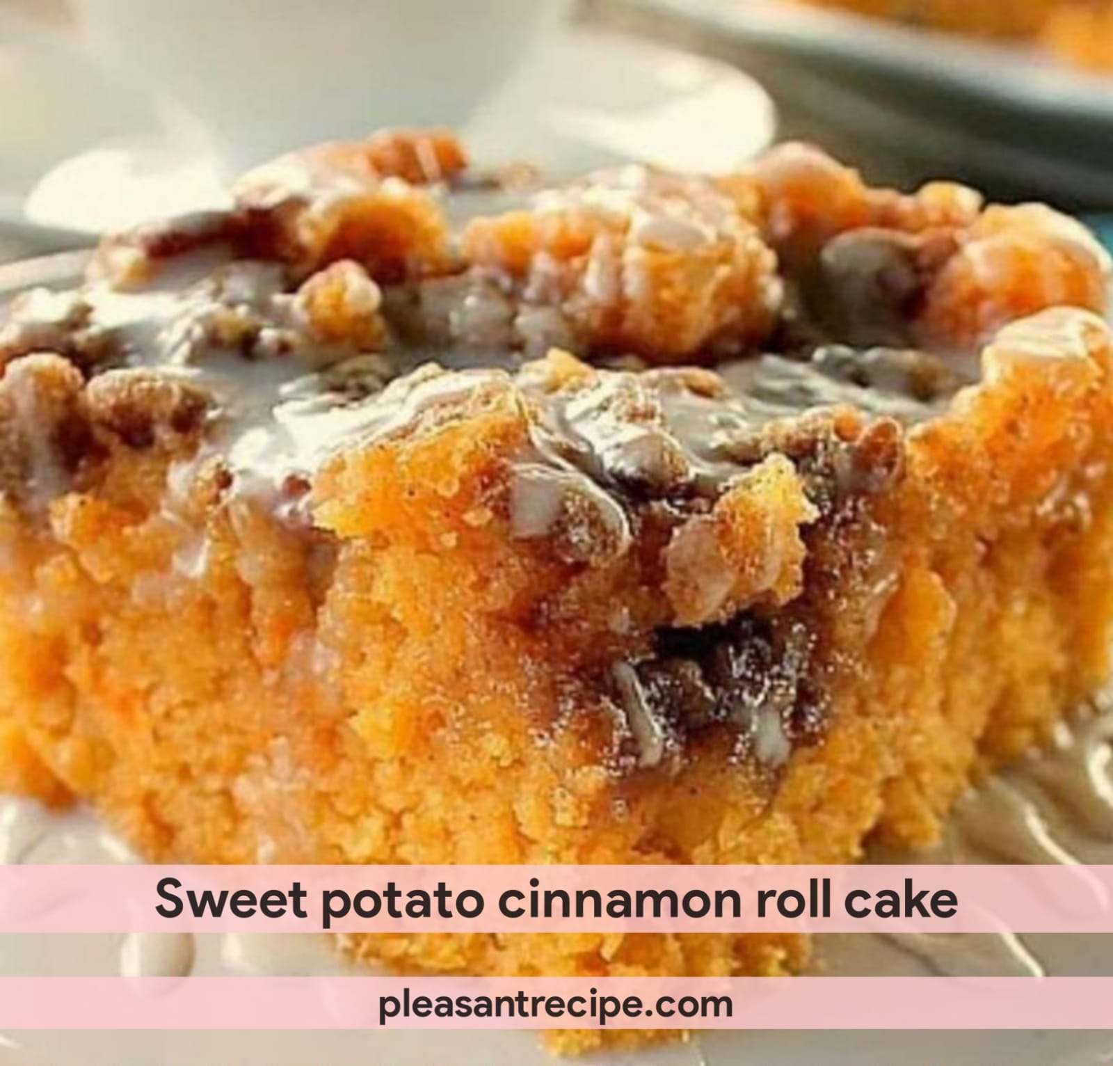 sweet potato cinnamon roll cake